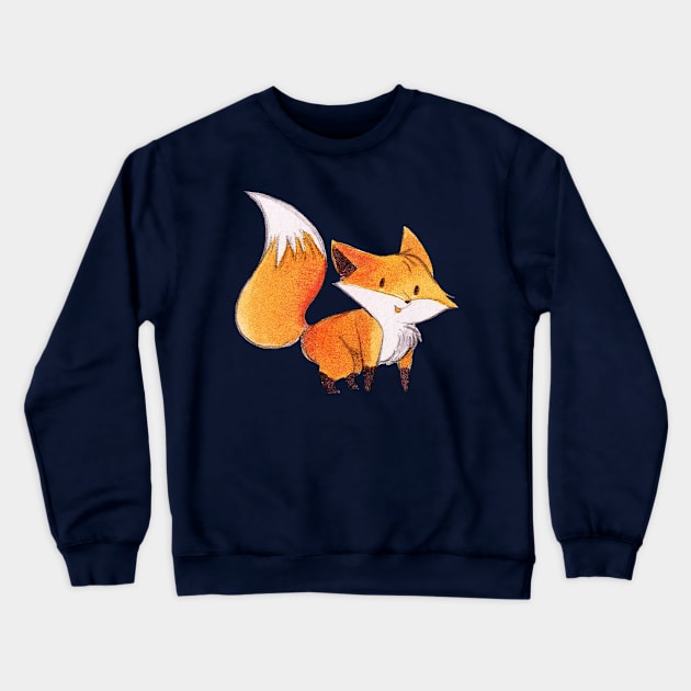 Cute Watercolor Fox Crewneck Sweatshirt by saradaboru